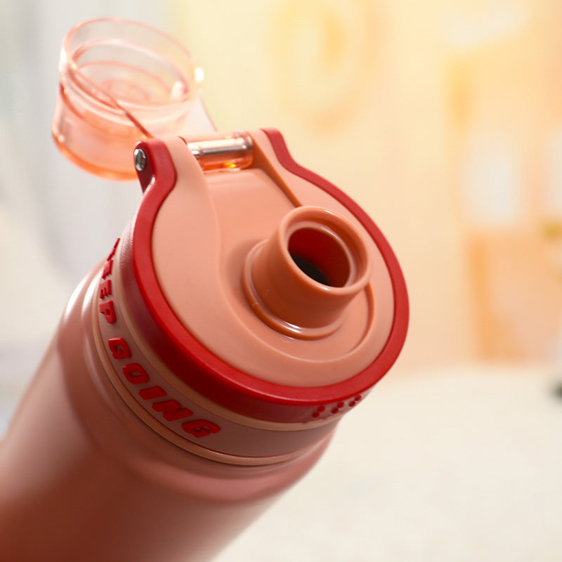 Insulated sports drinking bottle with leak-proof lid Kalsten