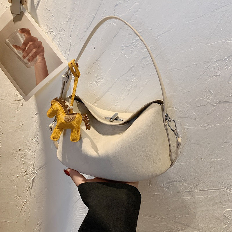 Elegant Soft-Suede Shoulder Bag Kalsten