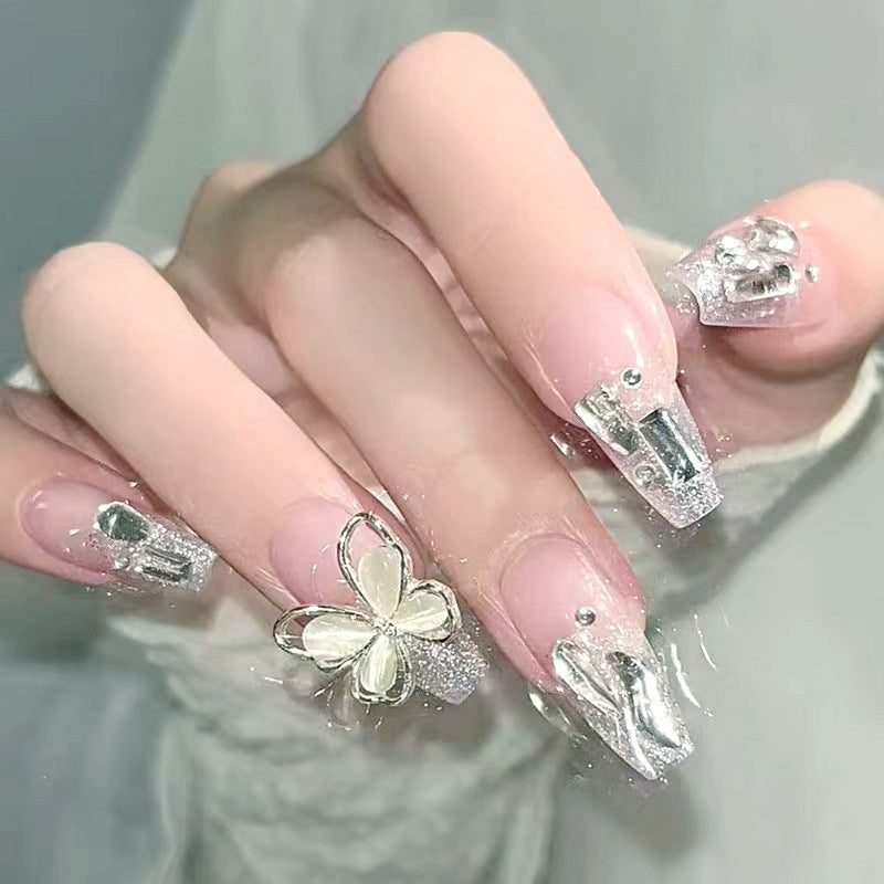 Glamorous Floral Acrylic Nail Art Extensions Kalsten