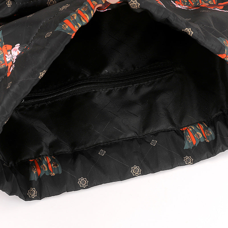 Fun Cartoon Print Drawstring Backpack Kalsten