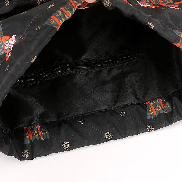 Fun Cartoon Print Drawstring Backpack Kalsten
