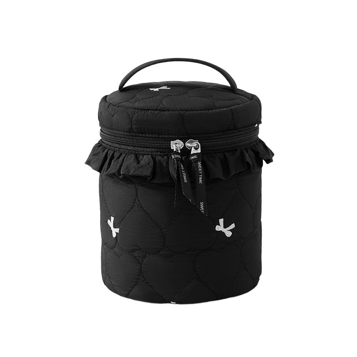 Quilted Makeup Storage Canister Kalsten