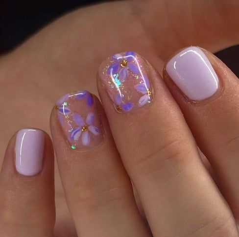Floral Gel Nail Art Kalsten