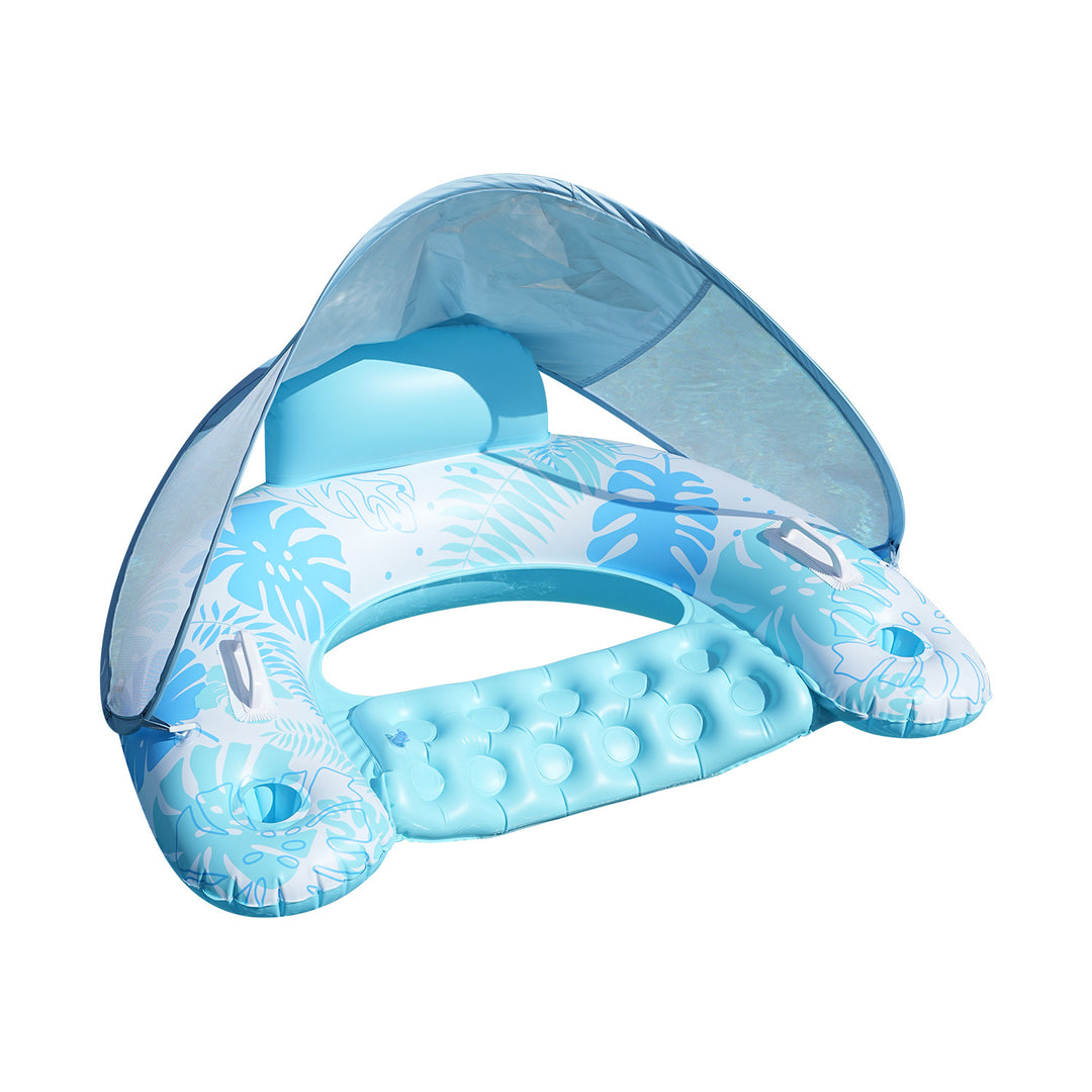 Women's Inflatable Comfort Pool Lounger with View Window Kalsten