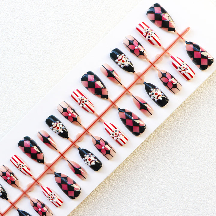Whimsical Artistic Press-On Nail Set Kalsten