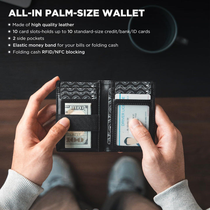 Sleek Multi-Pocket Leather Wallet Kalsten
