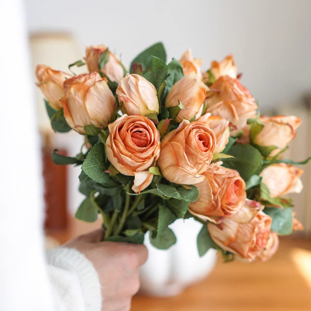 Lifelike Artificial Rose Bouquet