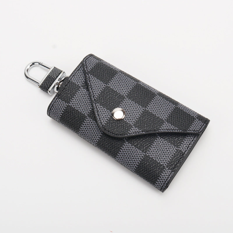 Checkered Pattern Keychain Wallet kalsten