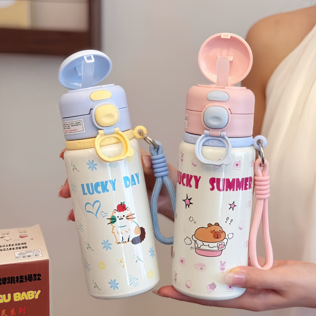 Insulated drinking bottle with fresh strawberry design Kalsten