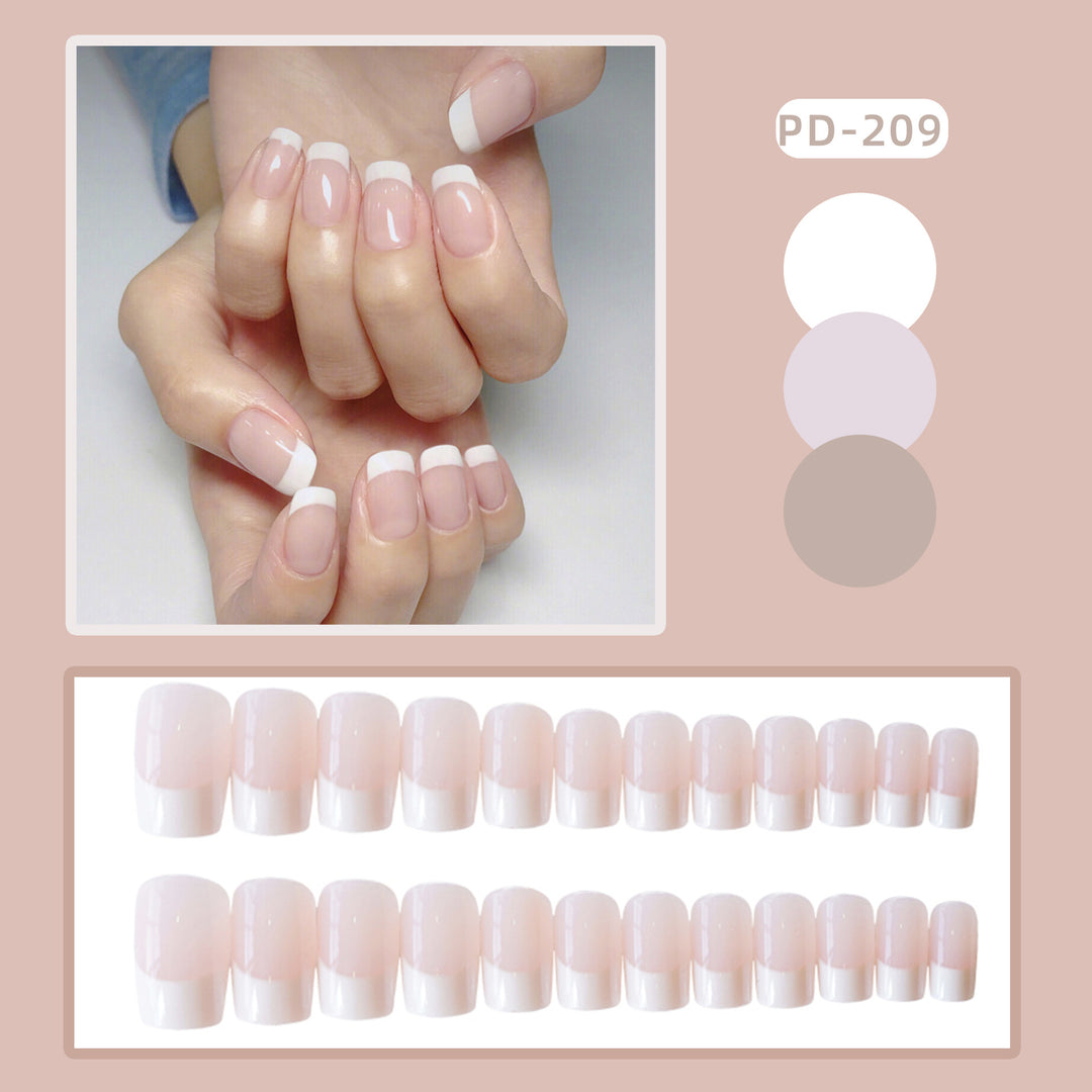 Premium French Tip Press-On Nail Art Kalsten