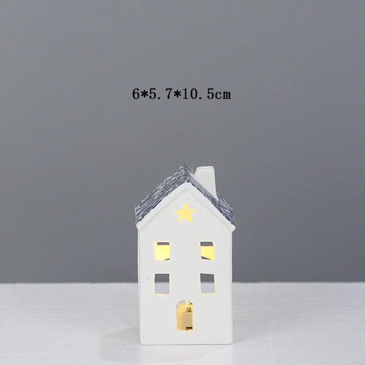 Decorative Ceramic House Lantern Kalsten 1790310186