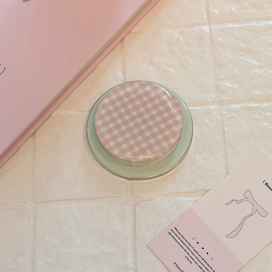 Practical glass coaster with checkered pattern Kalsten