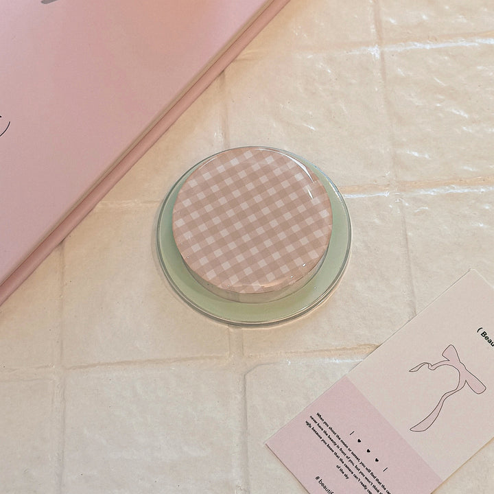 Practical glass coaster with checkered pattern Kalsten