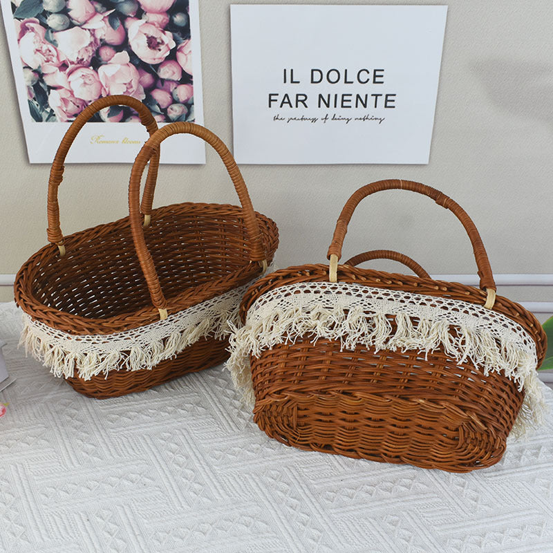 Stylish Wicker Picnic Basket Kalsten