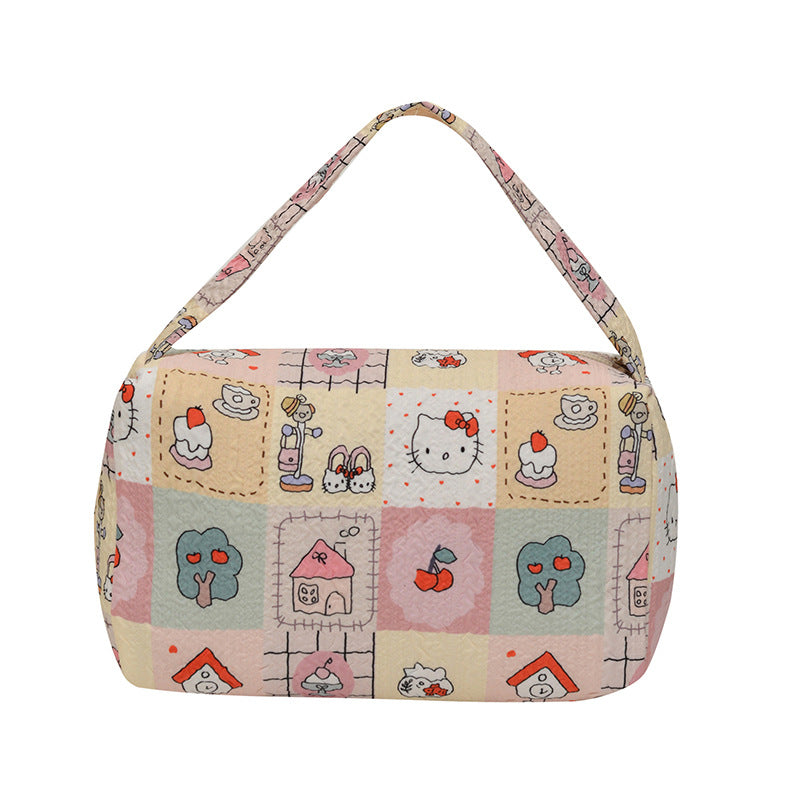WoCharming Quilted Travel Cosmetic Bag Kalsten