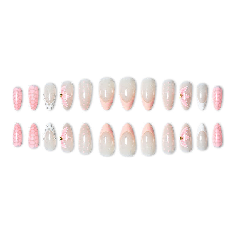 Elegant Press-On Nail Art Set with Unique Designs Kalsten