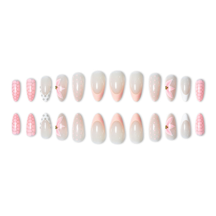 Elegant Press-On Nail Art Set with Unique Designs Kalsten