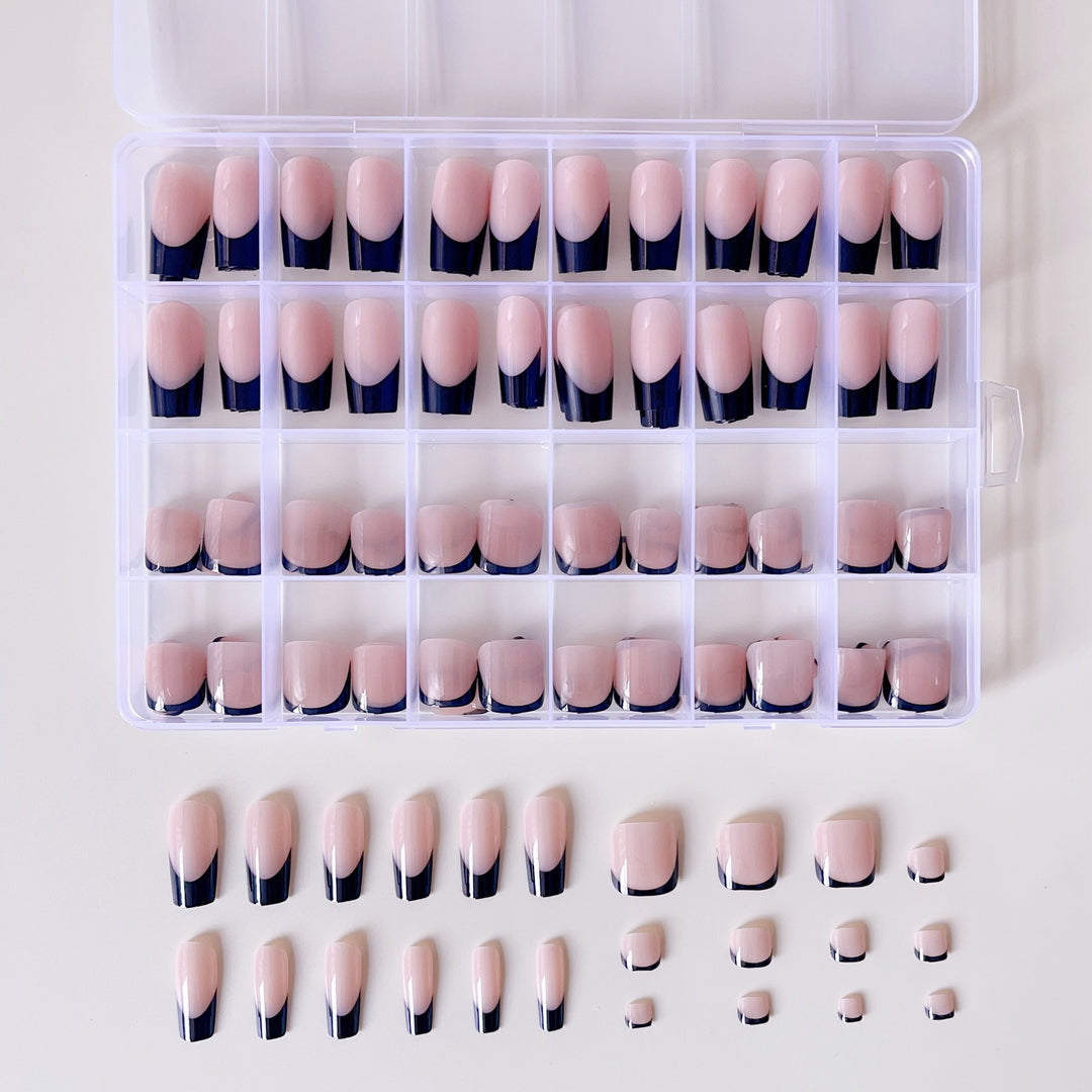 Artificial nail set with elegant gradient and high-gloss surface Kalsten