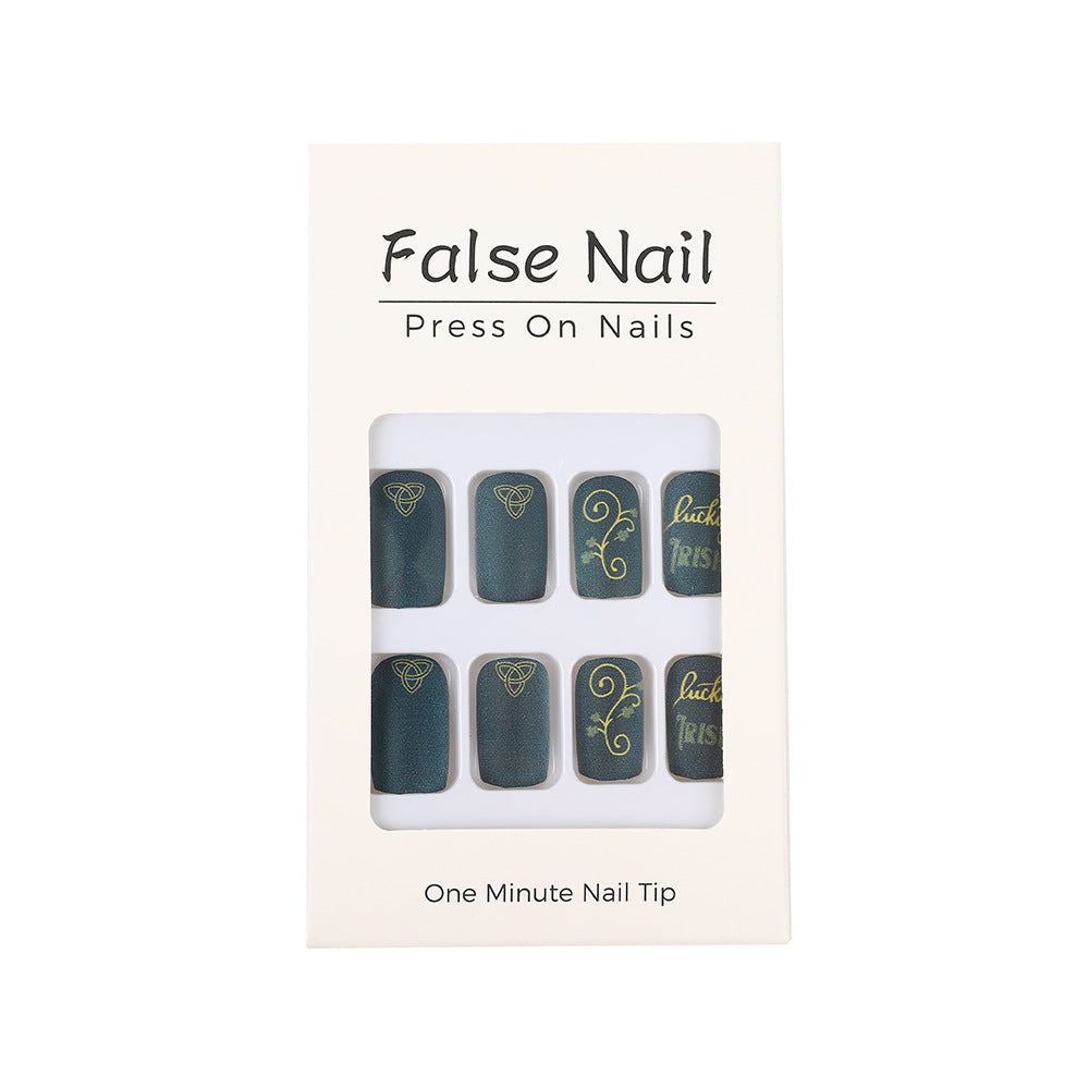 Stylish Irish Motif Kunstnägel Kalsten