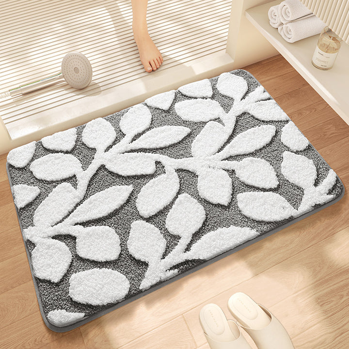Unisex Textured Stone Pattern Bathroom Mat Kalsten