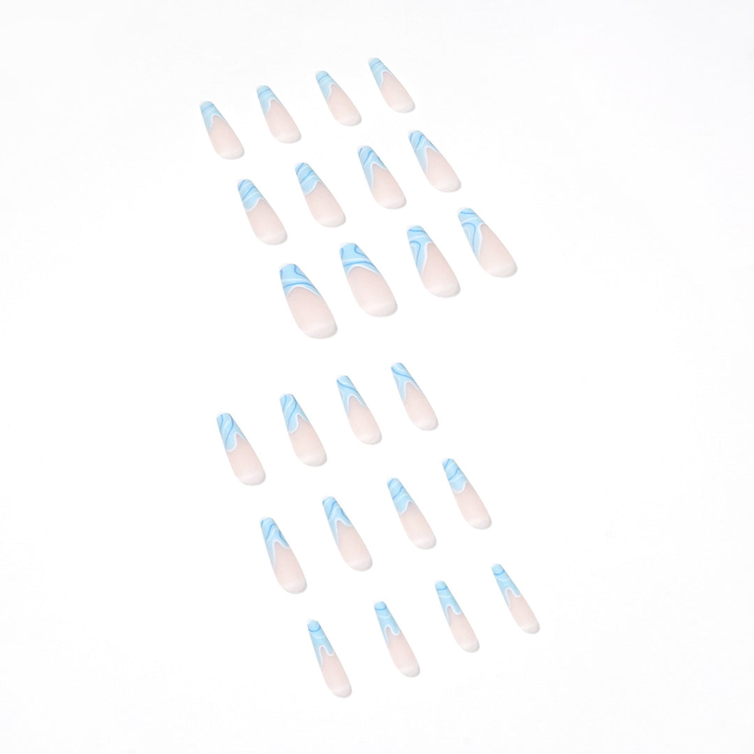 Artificial nail extensions with wave design Kalsten