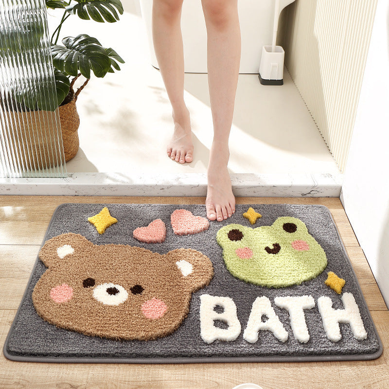 Plush Bunny-Themed Bath Mat Kalsten