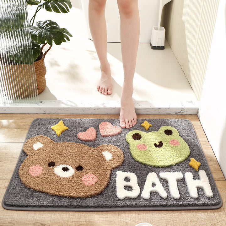Plush Bunny-Themed Bath Mat Kalsten