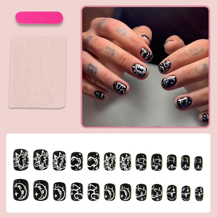 Acrylic nail set with mystical animal designs Kalsten