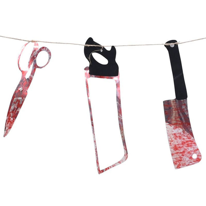 Halloween-Themed Bloody Knife Garland Kalsten