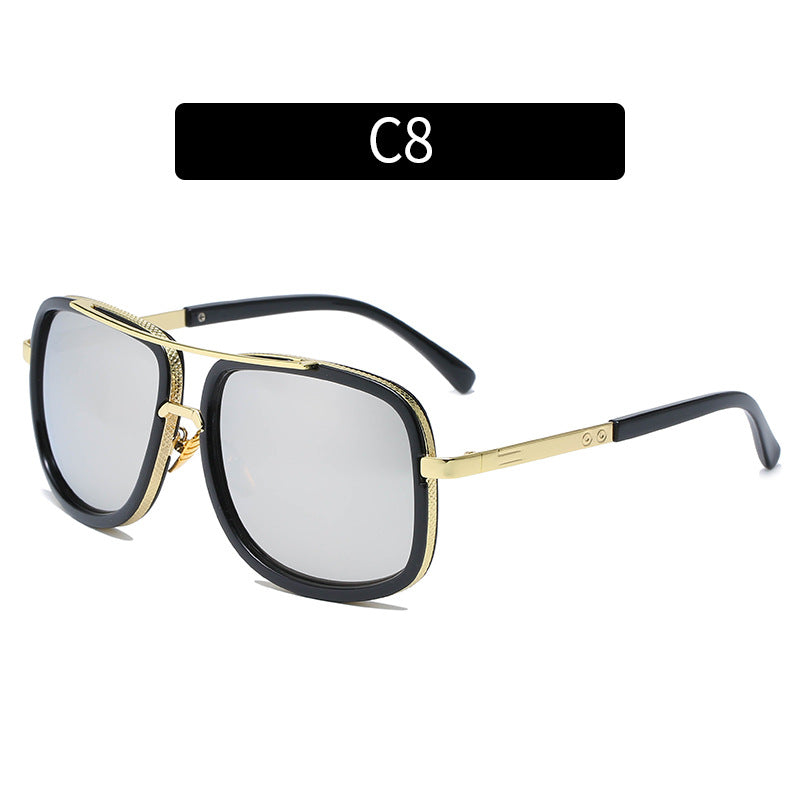Bold Geometric Frame Sunglasses  1787664804