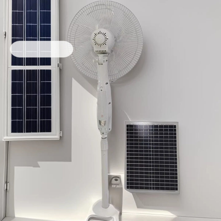 Unisex Solar-Powered Stand Fan with Modern Design and Efficient Air Circulation Kalsten