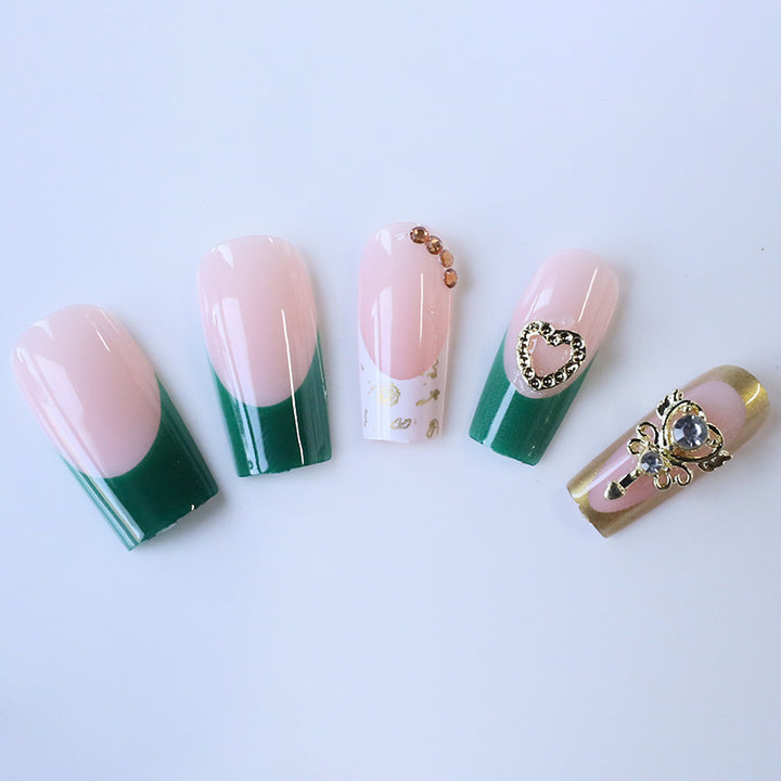 Luxurious Acrylic Nail Art Enhancements with Gem Accents Kalsten