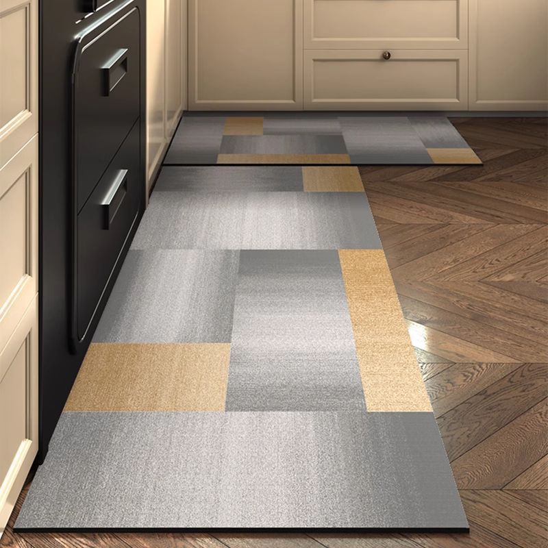 Contemporary Abstract Area Runner Mat