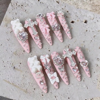 Decorative Gothic Nail Art Clips