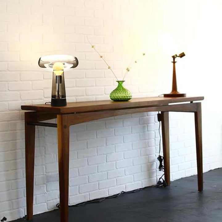 Elegant Transparent Glass Table Lamp