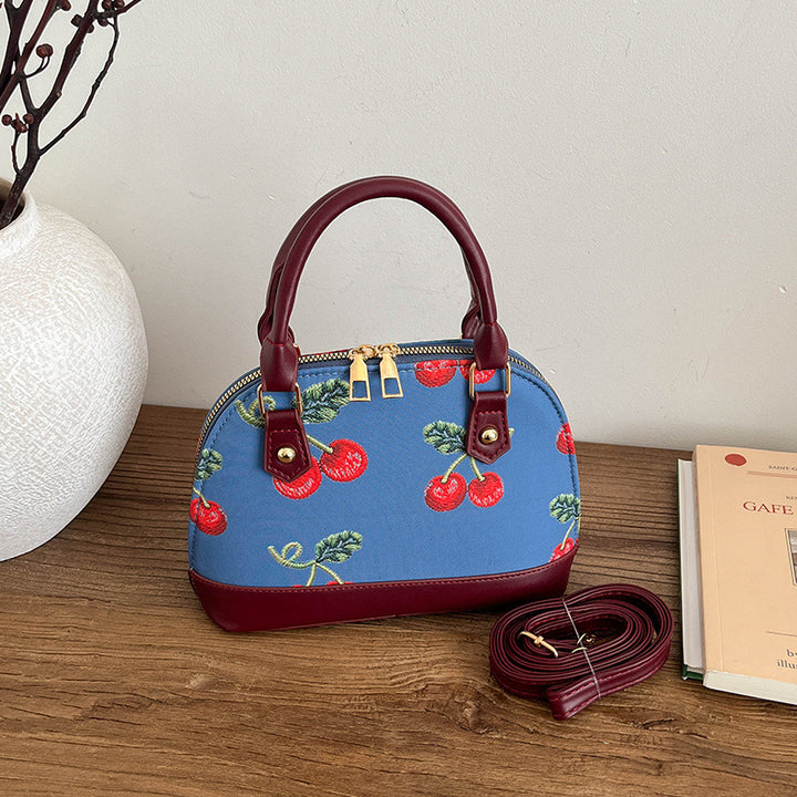 WoEmbroidered Cherry Pattern Handbag Kalsten
