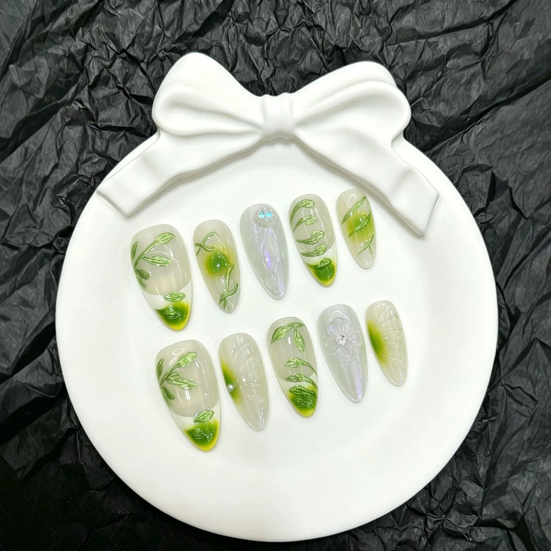 Botanical Art Press-On Nails Set