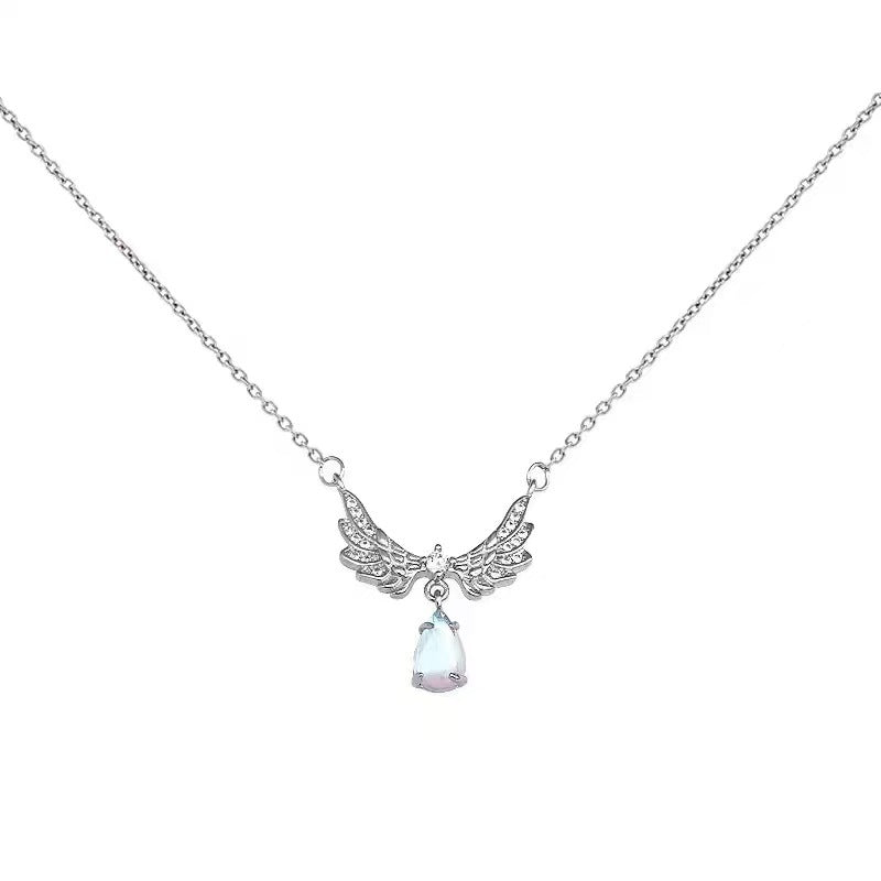 Elegant Winged Pendant Necklace Kalsten