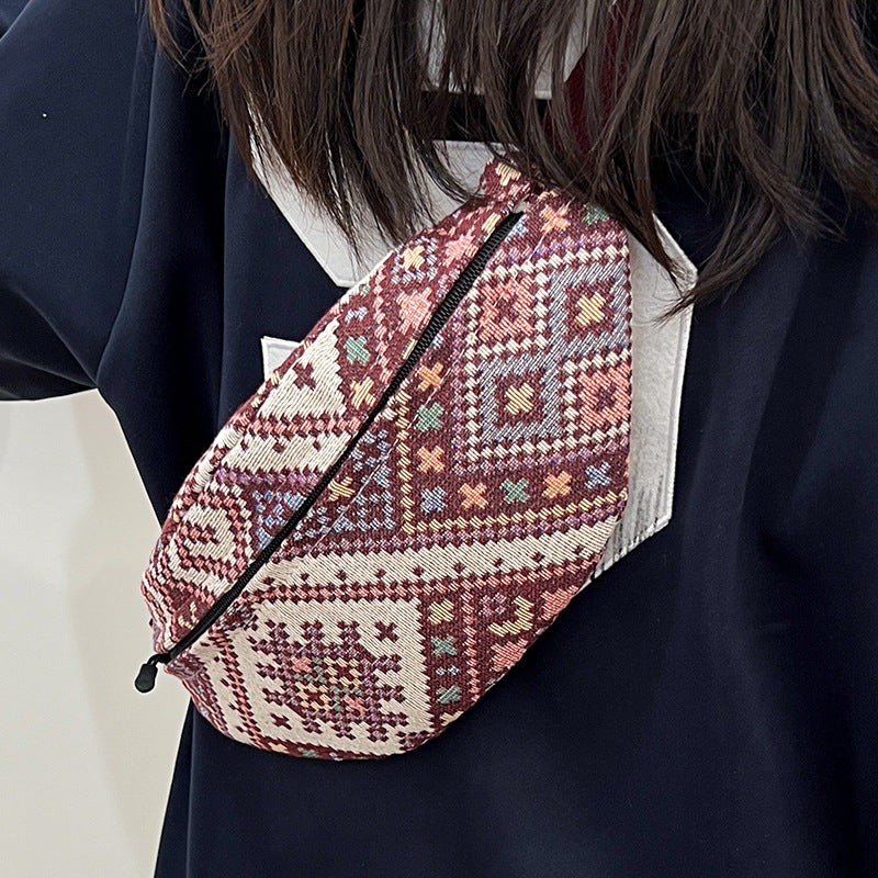 Bohemian Style Woven Fanny Pack