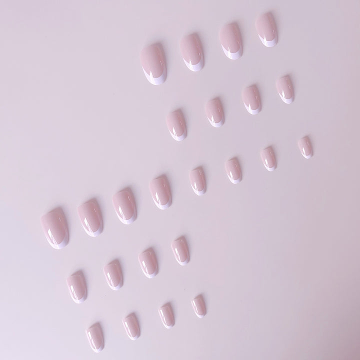 Artificial Nail Set in Elegant French-Style Kalsten