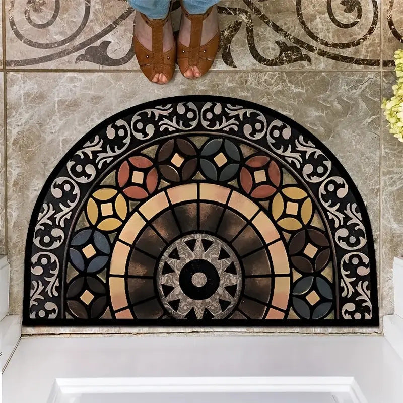 Decorative Round Door Mat