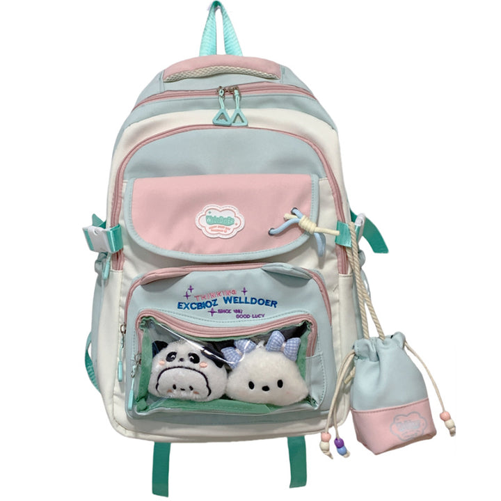 Multi-Compartment Transparent Travel School Backpack Kalsten