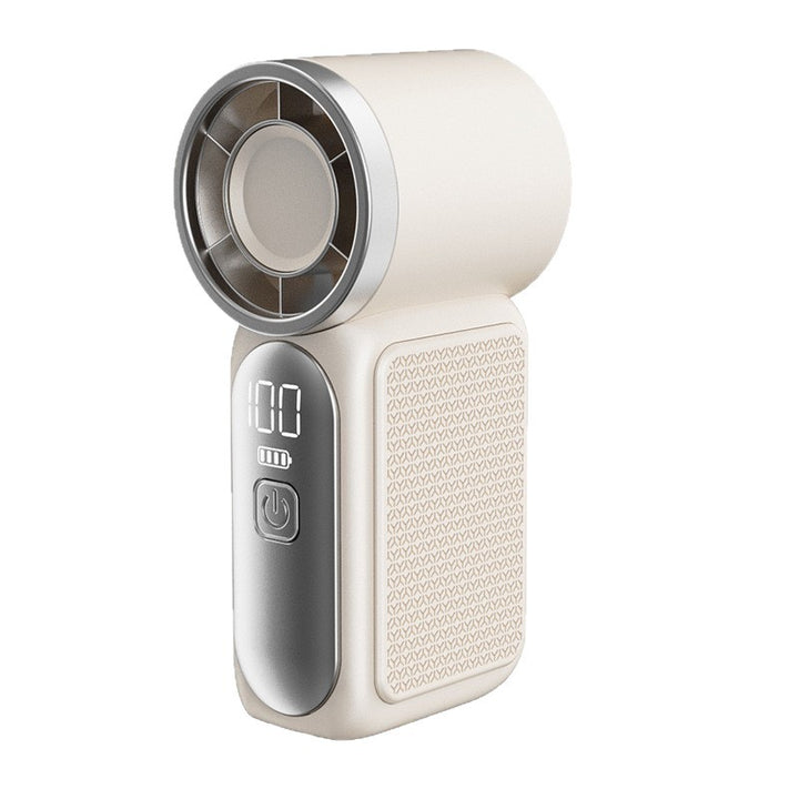 Cooling portable rechargeable handheld bladeless mini fan with digital LED display Kalsten