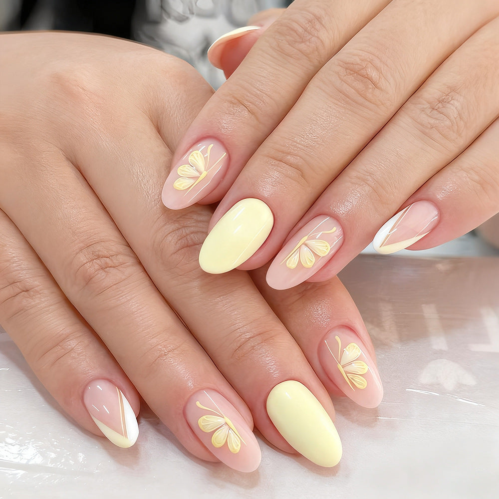 Artistic Floral Press-On Nails Kalsten 1787542747