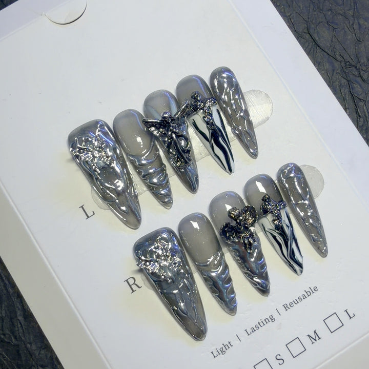 Artistic 3D Nail Art Enhancements