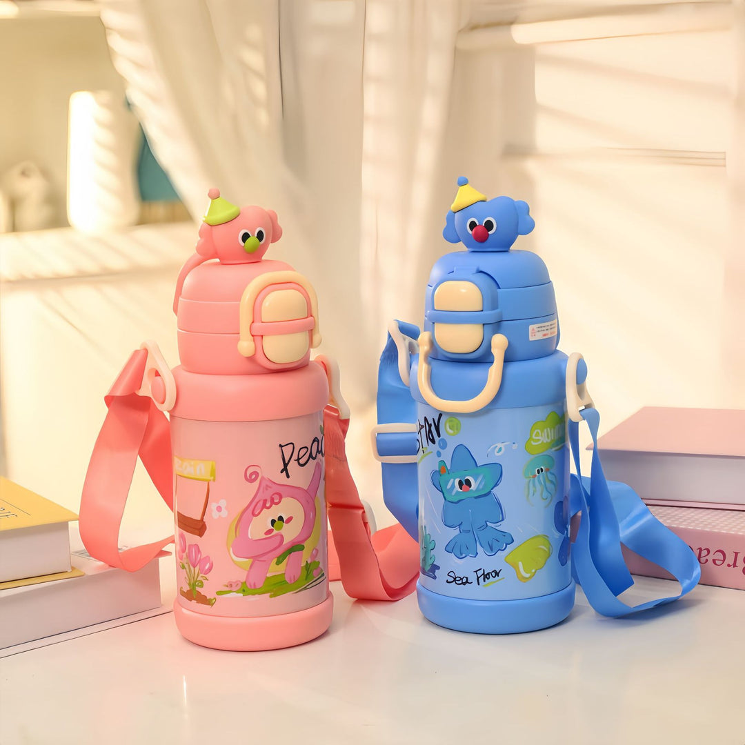 Insulated drinking bottle with practical carrying strap and creative design Kalsten
