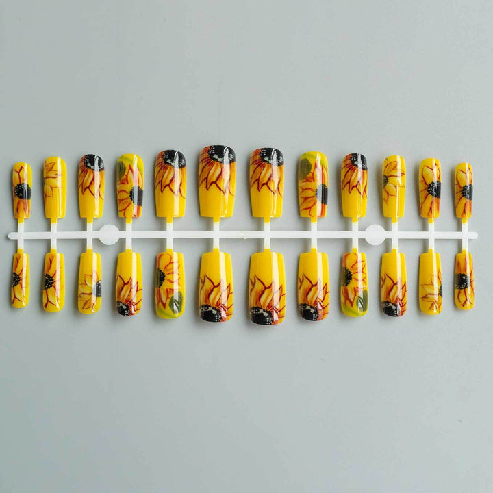 Artistic Sunflower Acrylic Nail Art Kit