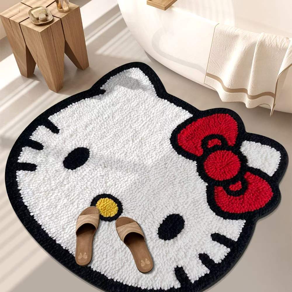 Playful Tiger-Themed Bathroom Mat Kalsten