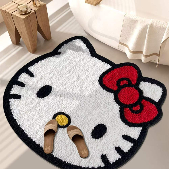 Playful Tiger-Themed Bathroom Mat Kalsten