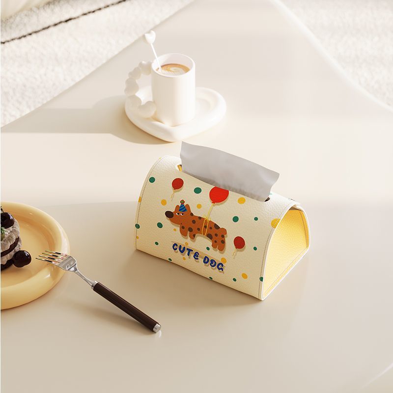 Decorative Dog-Themed Tissue Box Holder Kalsten